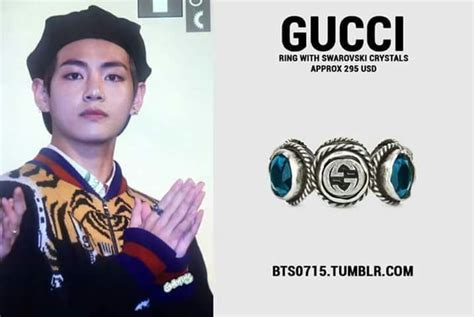 taehyung gucci coat|taehyung Gucci earring.